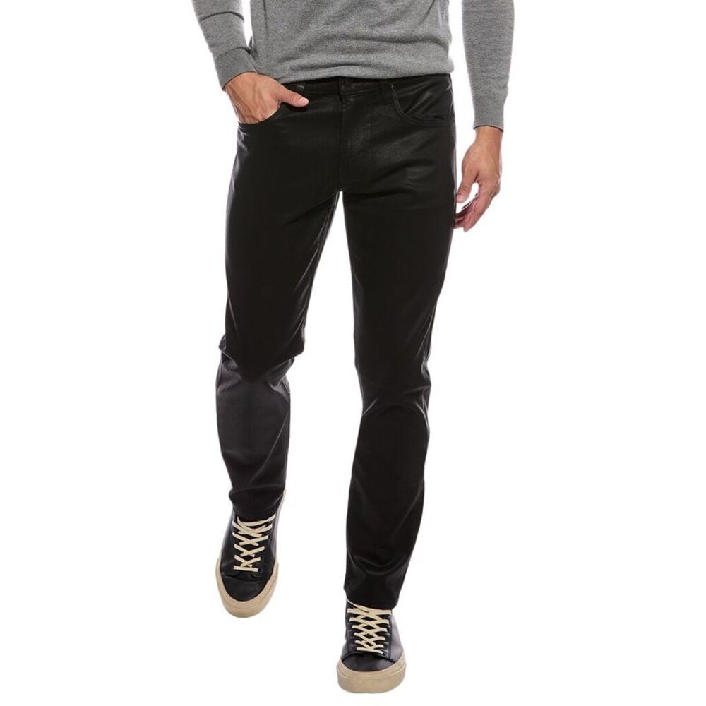 Hudson Jeans Mens  Blake Coated Phantom Slim Straight Pant
